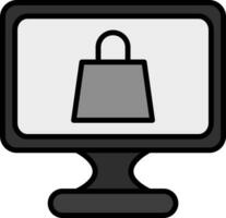 icono de vector de comercio electrónico