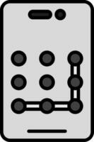 Pattern Lock Vector Icon