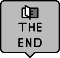 The End Vector Icon