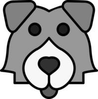 Shetland perro pastor vector icono