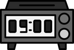 icono de vector de reloj digital