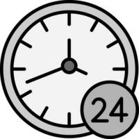 Icono de vector de 24 horas