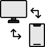 File Transfer Vector Icon