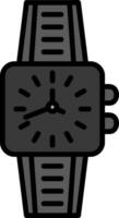 reloj, vector, icono vector