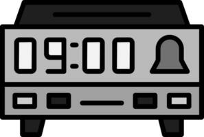 icono de vector de reloj digital