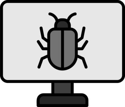 icono de vector de error