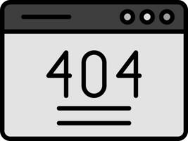 404 Error Vector Icon