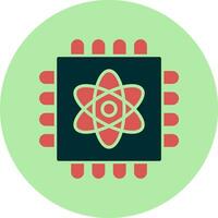 Quantum Computing Vector Icon