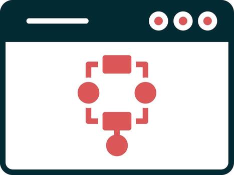 icono de vector de algoritmo