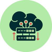 Cloud Server Vector Icon