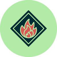 Flammable Vector Icon