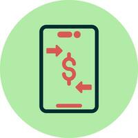 Online Money Transfer Vector Icon