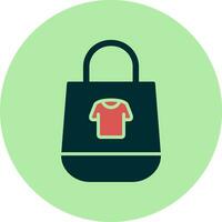 icono de vector de bolsas de compras