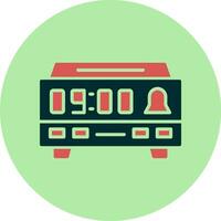 Digital Clock Vector Icon