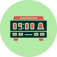 Digital Clock Vector Icon