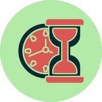 icono de vector de reloj de arena