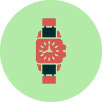 reloj, vector, icono vector