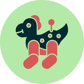 icono de vector de dinosaurio