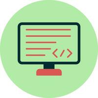 icono de vector de codificación