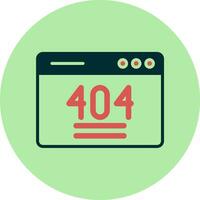 404 Error Vector Icon