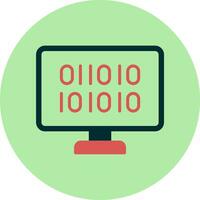 Binary Code Vector Icon