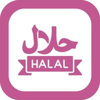 icono de vector halal