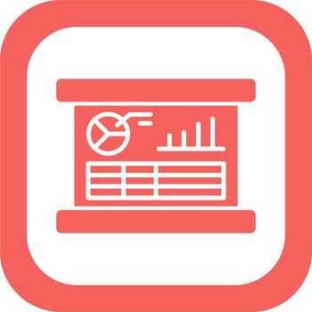 datos presentación vector icono