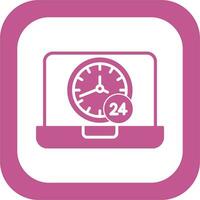 24 Hours Vector Icon