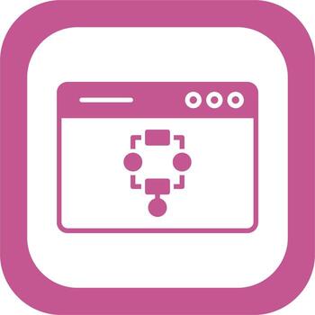 icono de vector de algoritmo