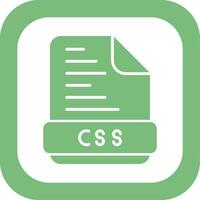 icono de vector de archivo css