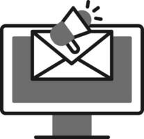 icono de vector de marketing por correo electrónico