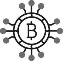 icono de vector de criptomoneda