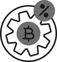 icono de vector de criptomoneda