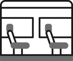 icono de vector de asiento