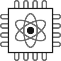 Quantum Computing Vector Icon