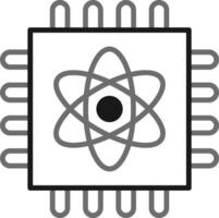 Quantum Computing Vector Icon