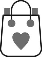 icono de vector de bolsa de compras