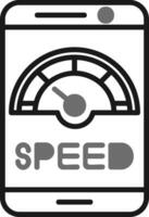 velocidad vector icono