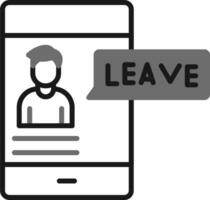 Leave Vector Icon