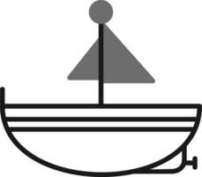 icono de vector de barco