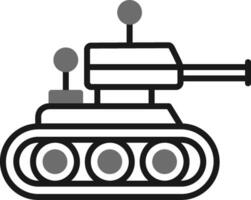 icono de vector de tanque