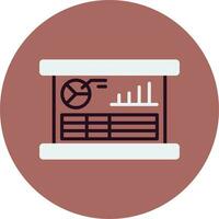 datos presentación vector icono