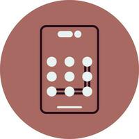 Pattern Lock Vector Icon