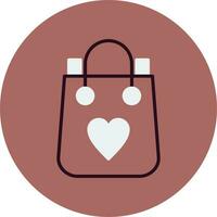 icono de vector de bolsa de compras