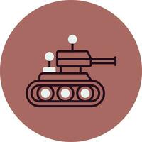 icono de vector de tanque