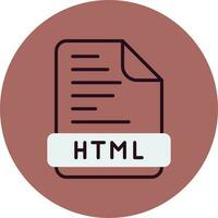 icono de vector html