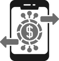 icono de vector de banca en línea