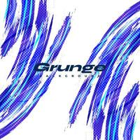 Abstract Blue Brush Background with Halftone Effect. Grunge Sport Background. Brush Stroke Illustration for Banner or Poster. Scratch and Texture Elements For Design vector