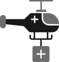 icono de vector de helicóptero