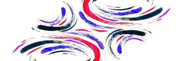 Abstract and Colorful Brush Background with Halftone Effect. Sport Banner. Brush Stroke Illustration. Scratch and Texture Elements For Design vector